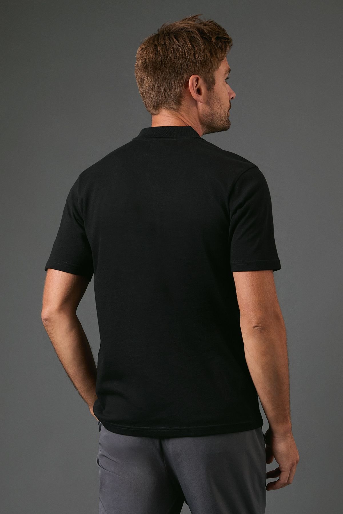 Burton Burton Men's Black Jersey Polo Shirt - 3