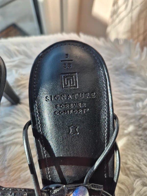 Next Next forever comfort premium signature leather strappy sandals size 5