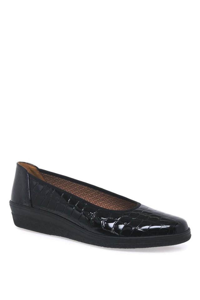 Gabor Gabor Women's 'Piquet' Wide Fit Pumps in Black - 3