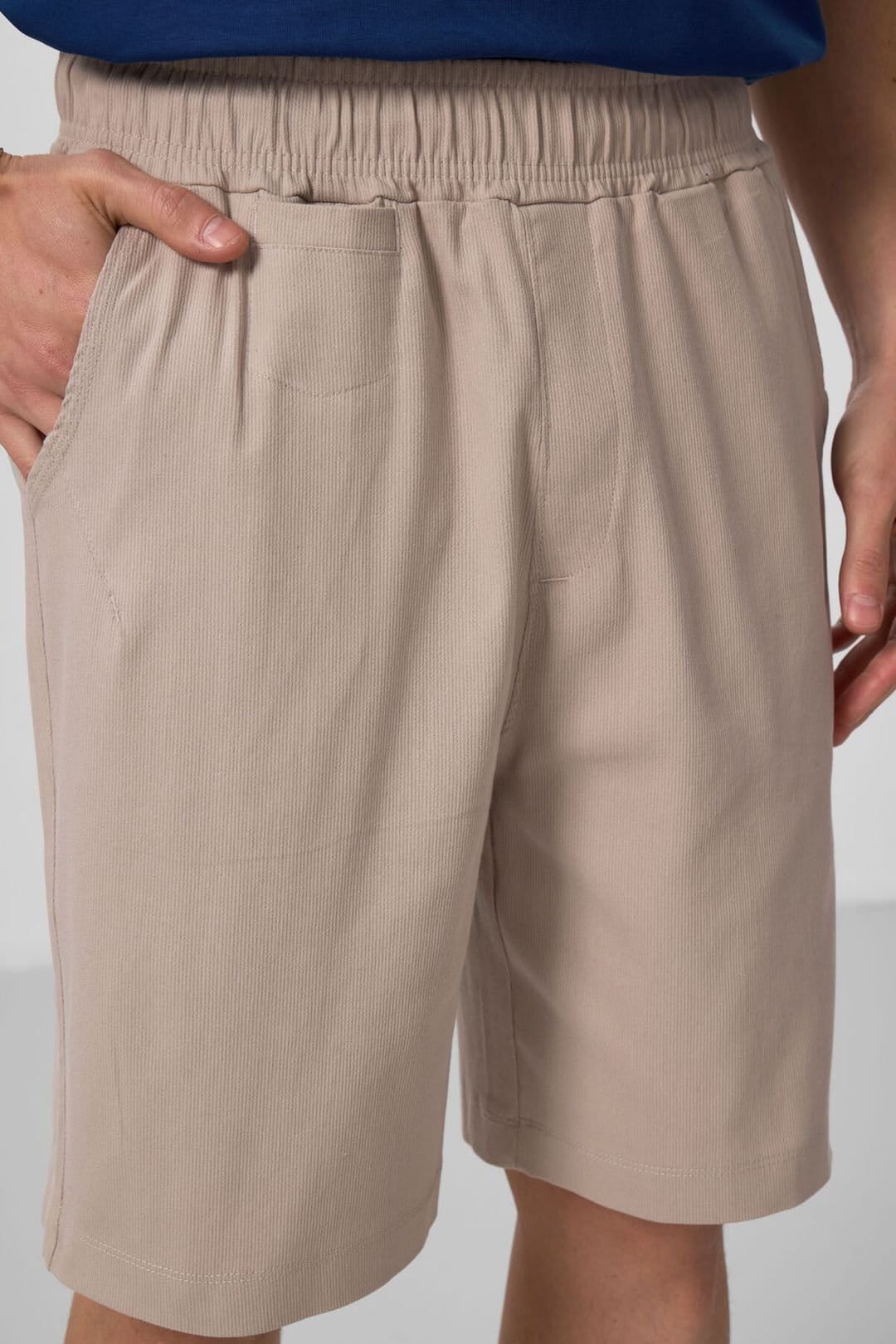 Tommy Life Tommy Life Men's Woven Chino Shorts in Beige - 4