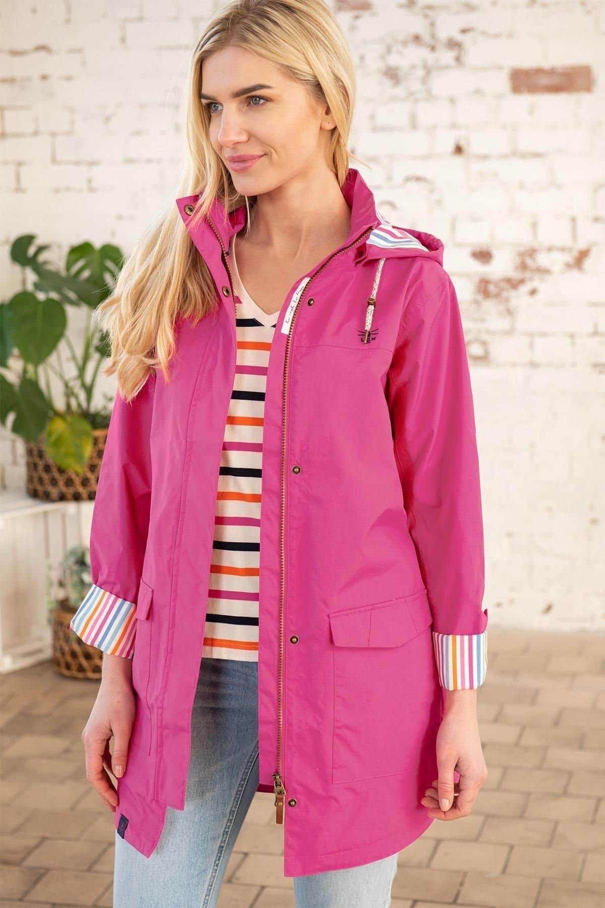 Lighthouse Clothing Lighthouse Clothing Women's Rebecca Waterproof Raincoat - Spring Summer Outdoor Coat in Pink