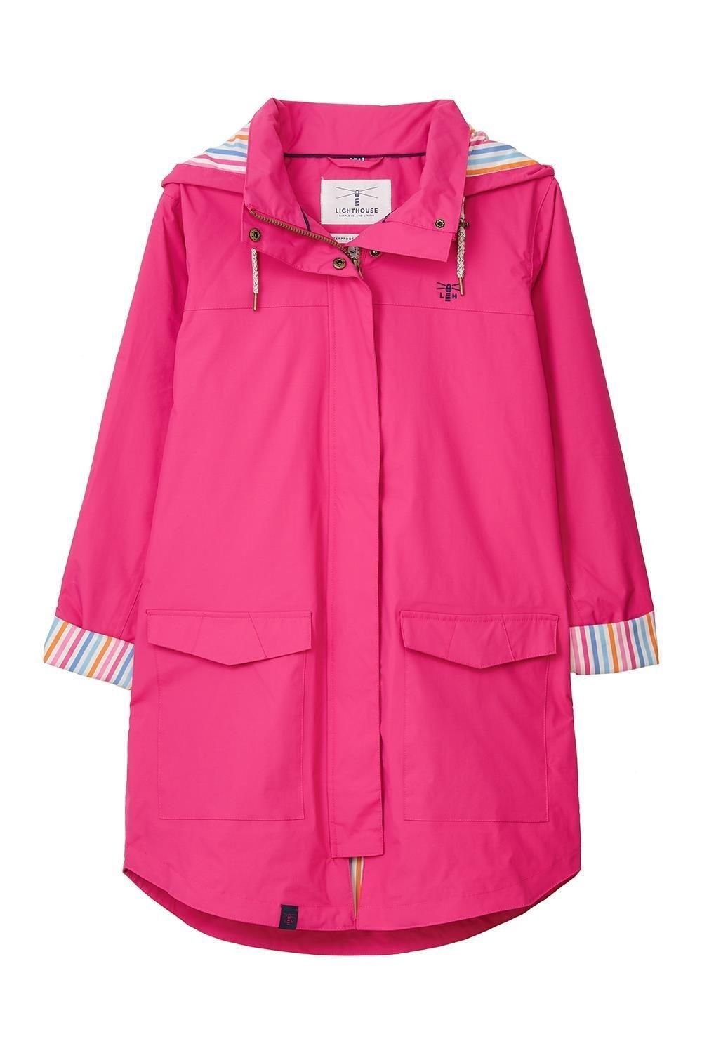Lighthouse Clothing Lighthouse Clothing Women's Rebecca Waterproof Raincoat - Spring Summer Outdoor Coat in Pink - 2