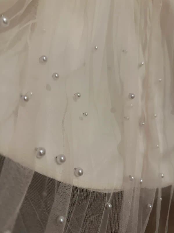 Tulle Stunning 🧚🏼pearl tulle net mesh chic fairycore skirt