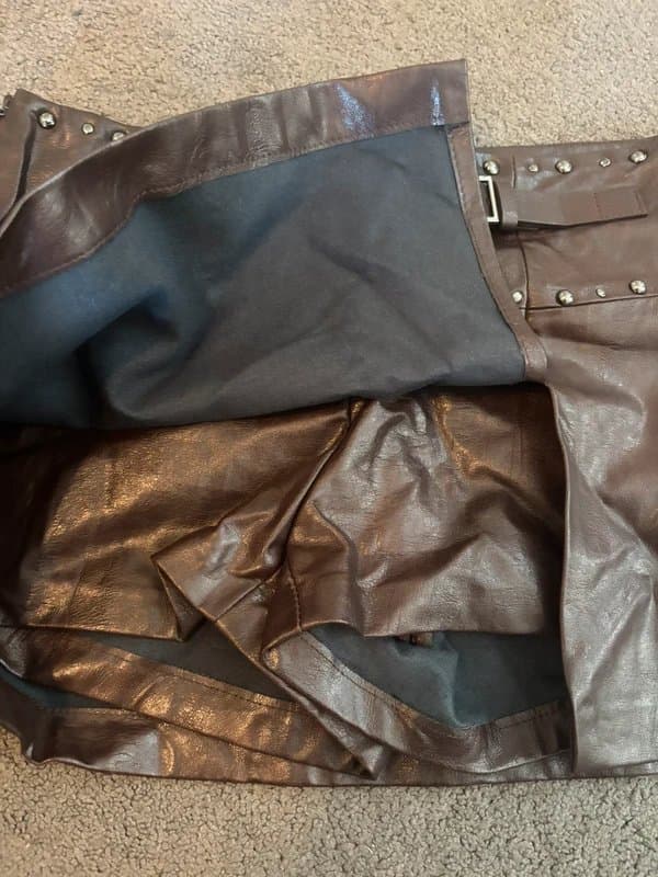Bershka faux leather studded skort