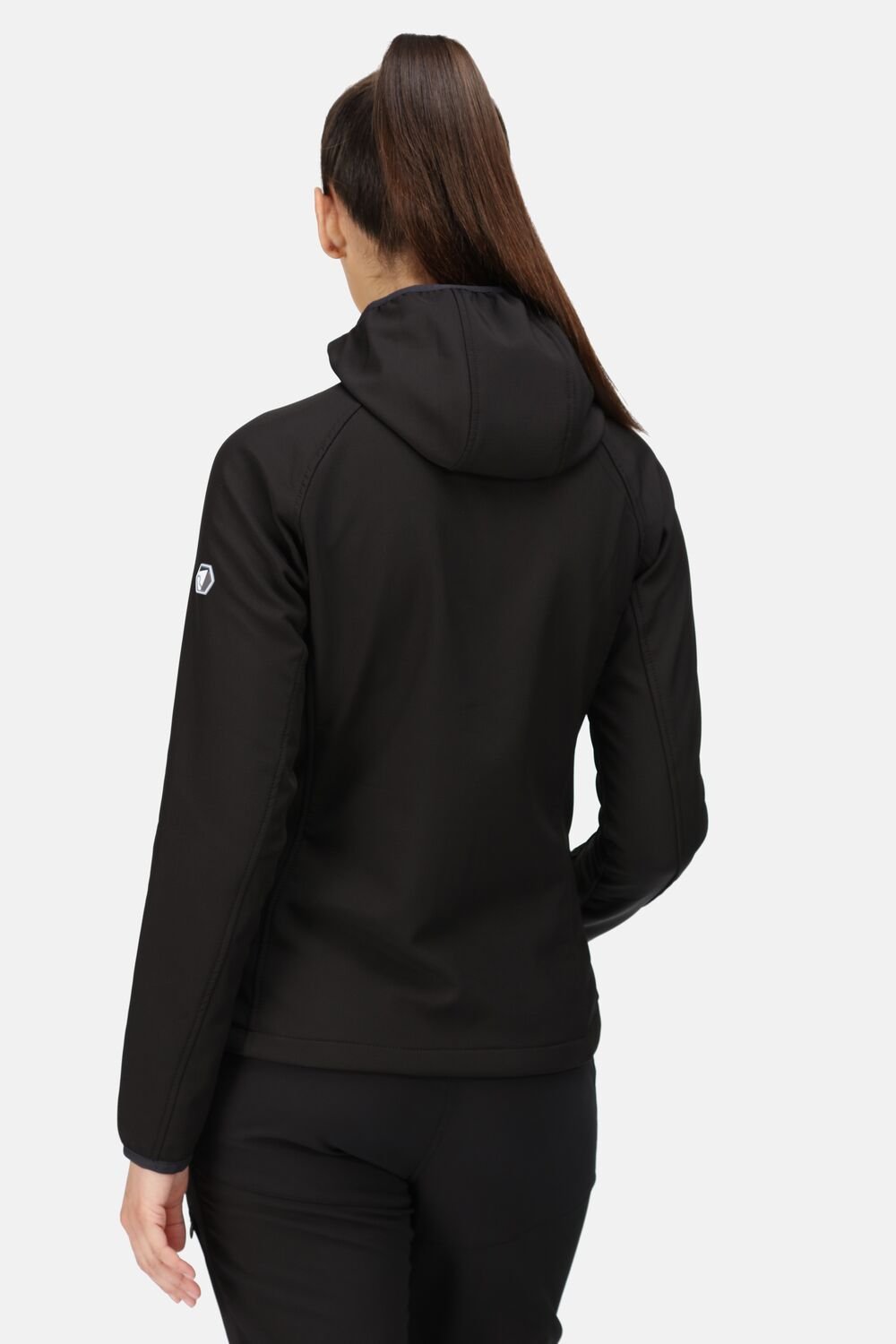 Regatta Regatta Women's 'Arec III' Wind Resistant Waterproof Softshell Jacket in Black - 2