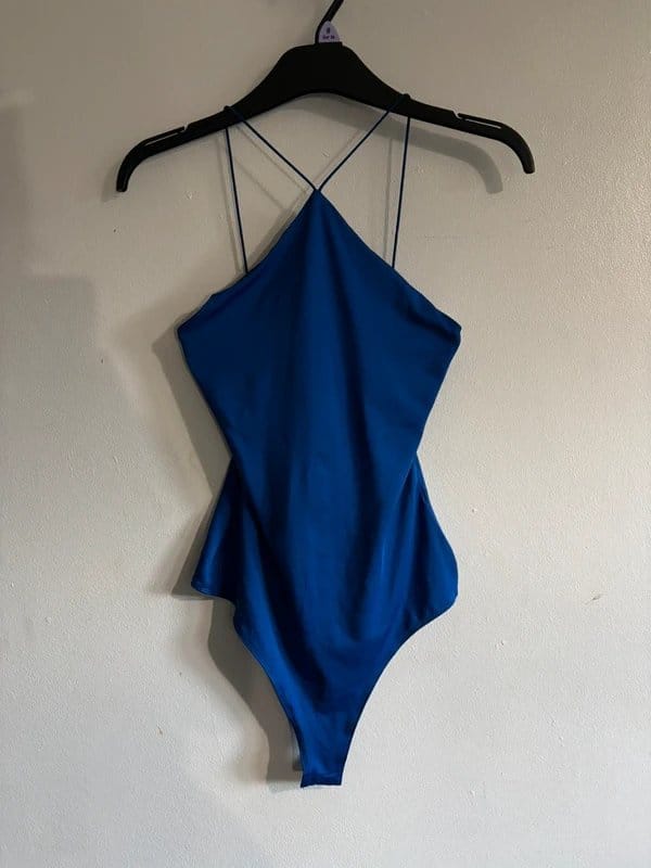 H&M Royal Blue Halter Neck Bodysuit