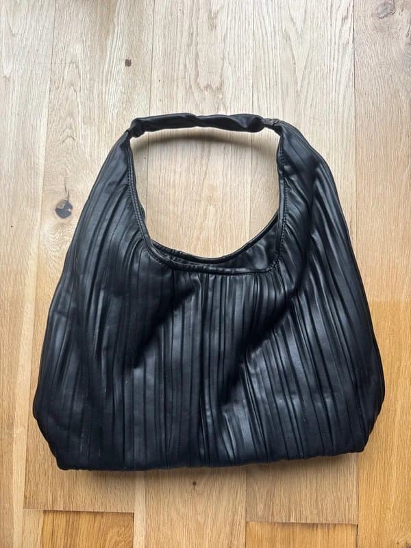 ASOS Black asos leather effect tote bag
