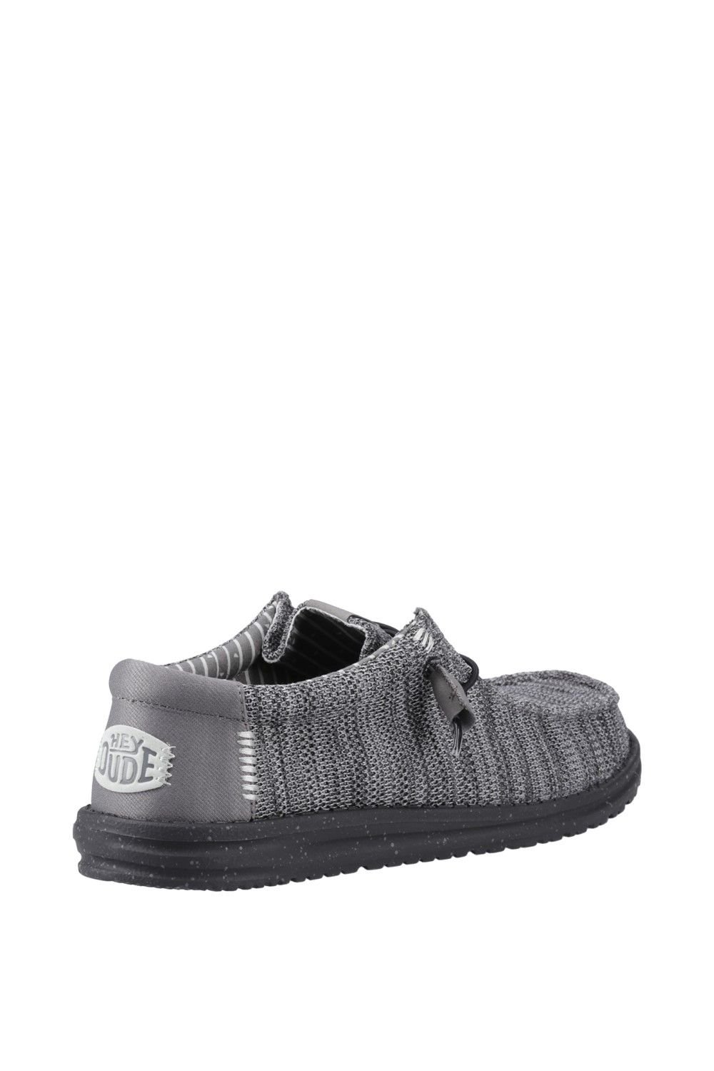 HEYDUDE HEYDUDE Men's Wally Stretch Sox Slip on Shoe in Grey - 2