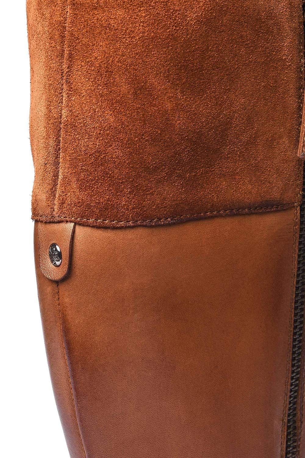 Moshulu Moshulu Women's 'Freja' Tall Leather Riding Boot in Tan - 4