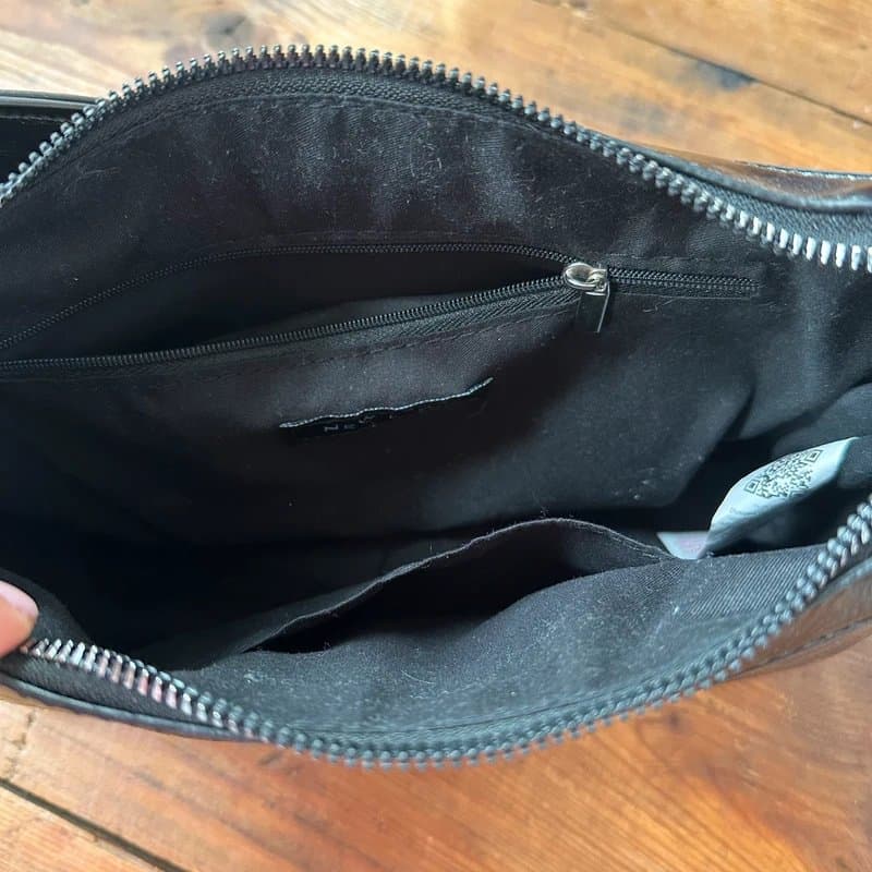 New Look New Look Black Leather Shoulder Bag
