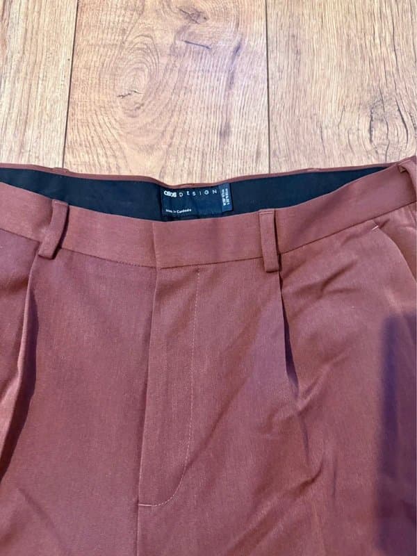 ASOS Design Asos Design Trousers Brown
