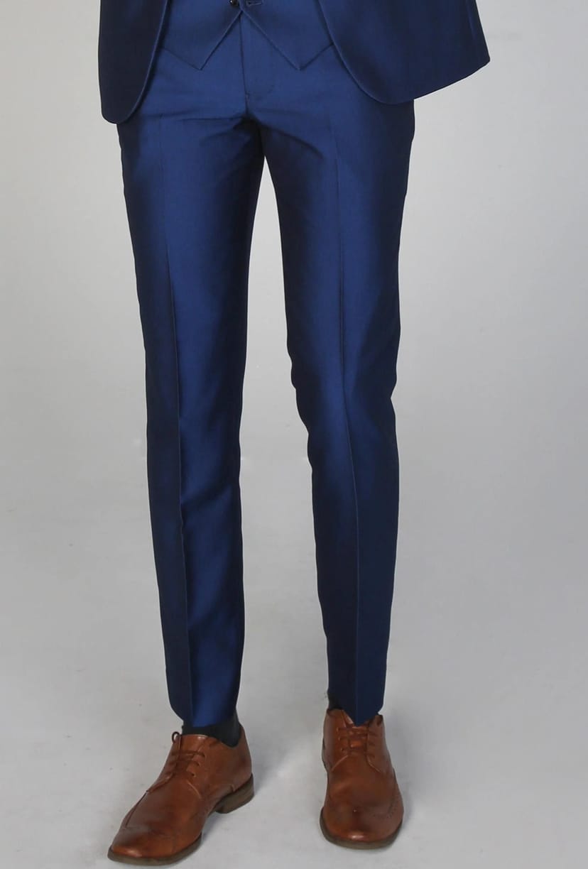 Paul Andrew Paul Andrew Men's Kingsley Wedding Trousers in Navy - 1