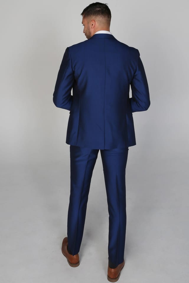 Paul Andrew Paul Andrew Men's Kingsley Wedding Trousers in Navy - 2