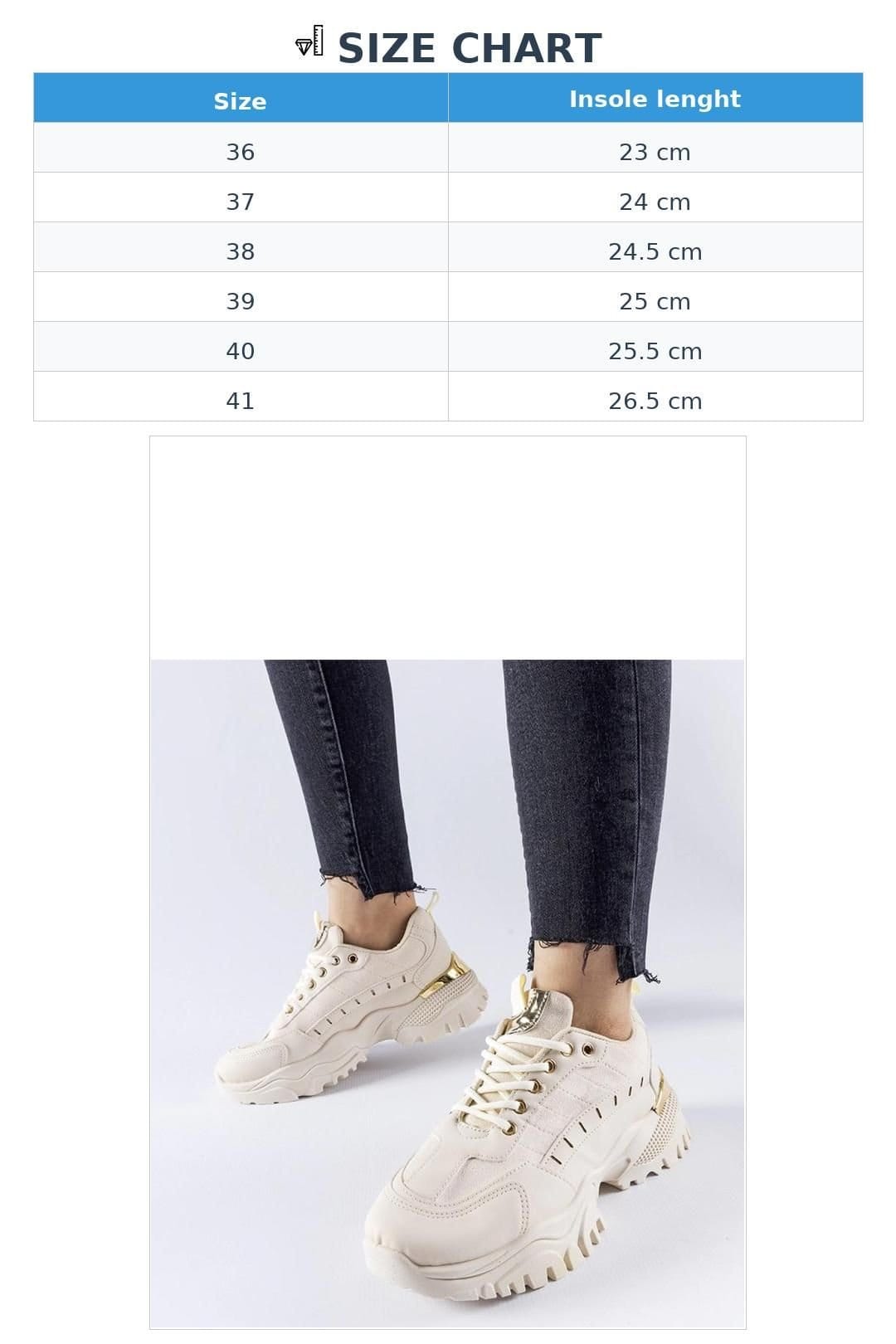 Love Lace Love Lace Women's Sporty Laudes Lace Up Sneakers with Rubber Sole for Spring in Beige - 4