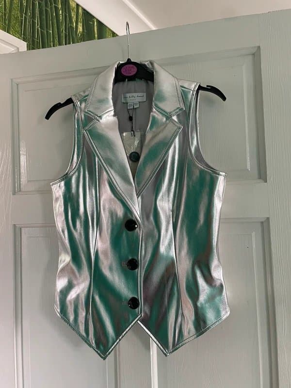 Never Fully Dressed Never fully dressed silver waistcoat 8