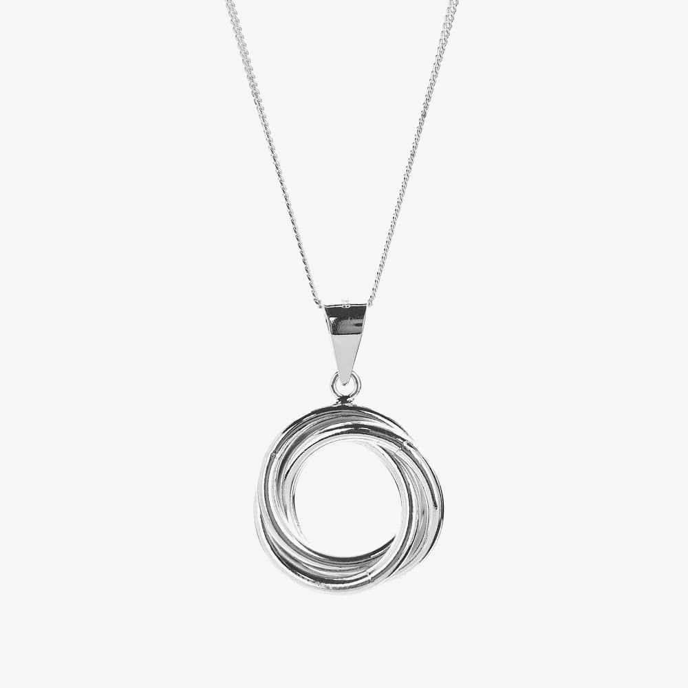 T.H.Baker T.H.Baker Women's Silver Triple Ring Pendant 8.68.2379