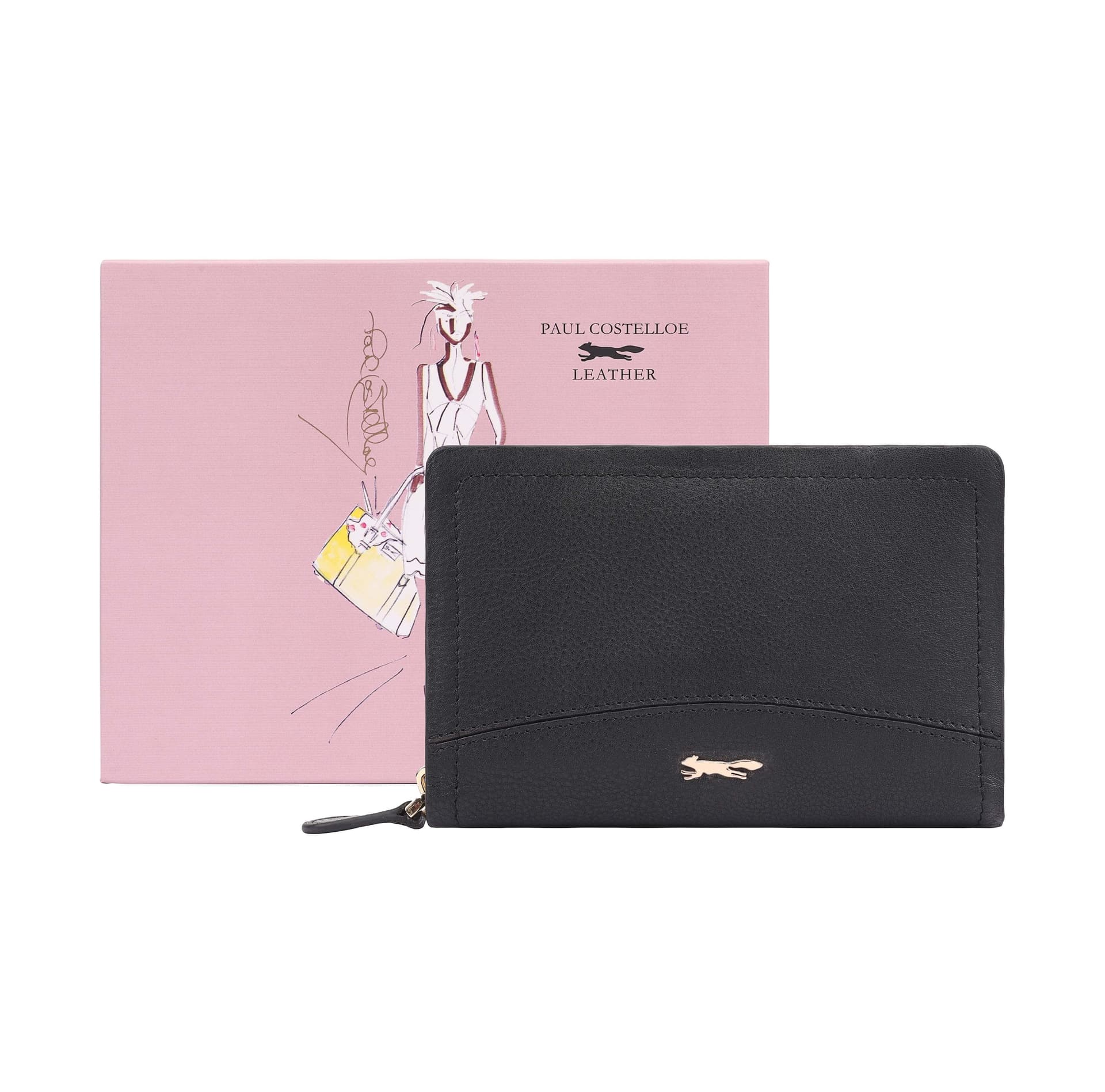 Paul Costelloe Paul Costelloe Women's Tabitha Leather Purse in Black