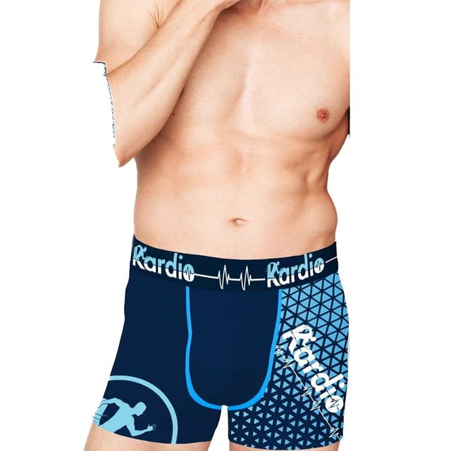 Kardio Kardio Men's Performance Boxer Shorts (Pack of 6) in Blue - 2