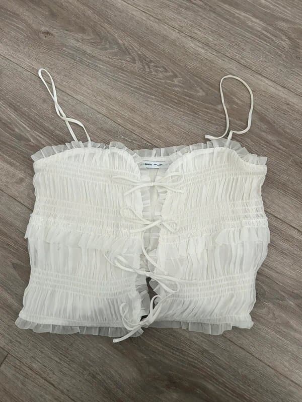 Bershka Tie front summer top