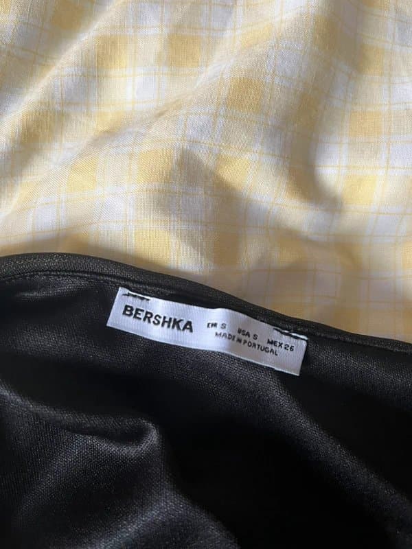 Bershka Bershka Black Floral One Shoulder Maxi Dress