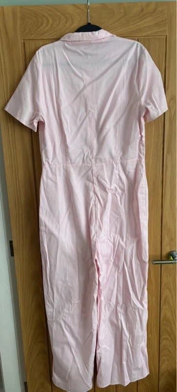 ASOS Design ASOS Design 70s Boiler Suit Chalky Pink - Size 14 - New Without Tags