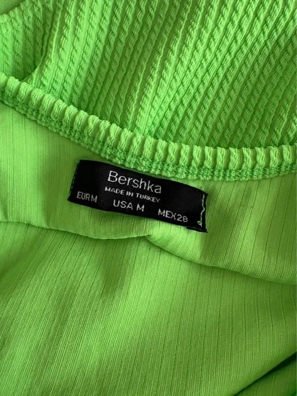 Bershka Bershka green backless bodysuit