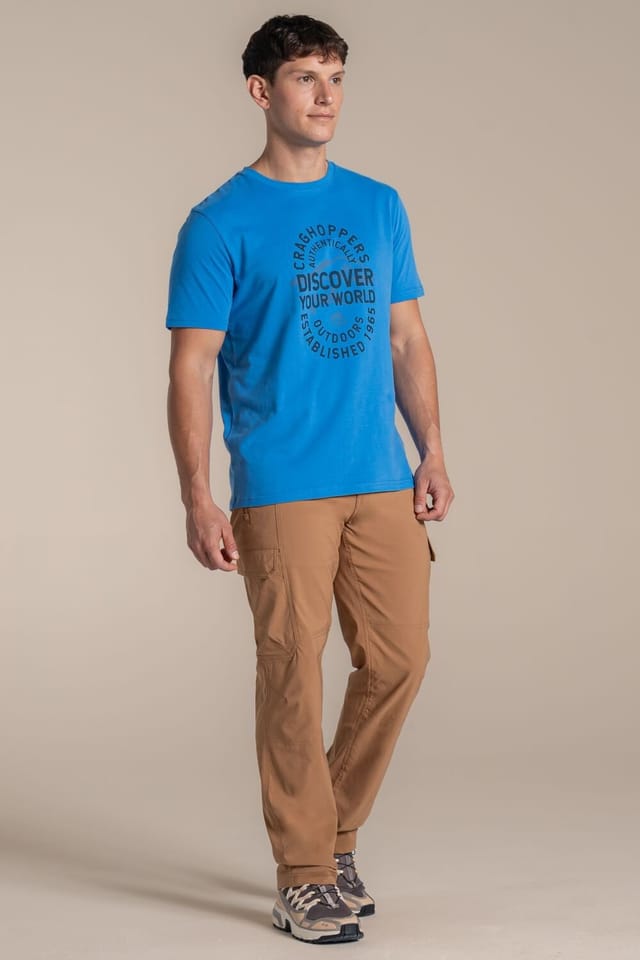 Craghoppers Craghoppers Men's Lucent Relaxed Fit Short Sleeved T-Shirt in Bright Blue - 3