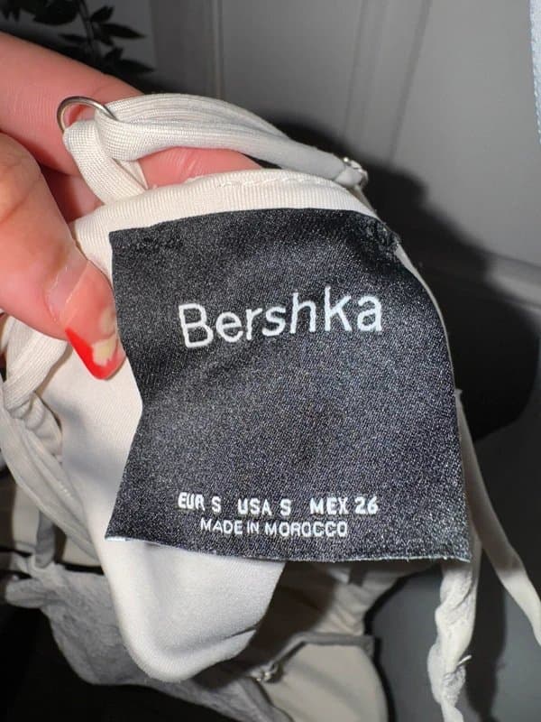 Bershka Lace corset crop top