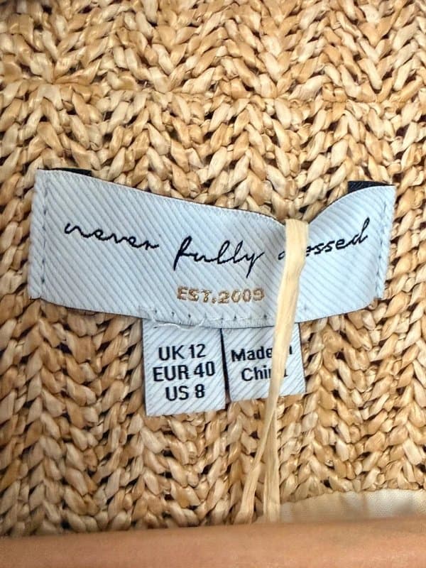 Never Fully Dressed Classic style Raffia blazer