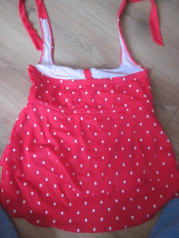 Elomi Elomi size 12 red white spot halter Tankini Top Brand new with tags