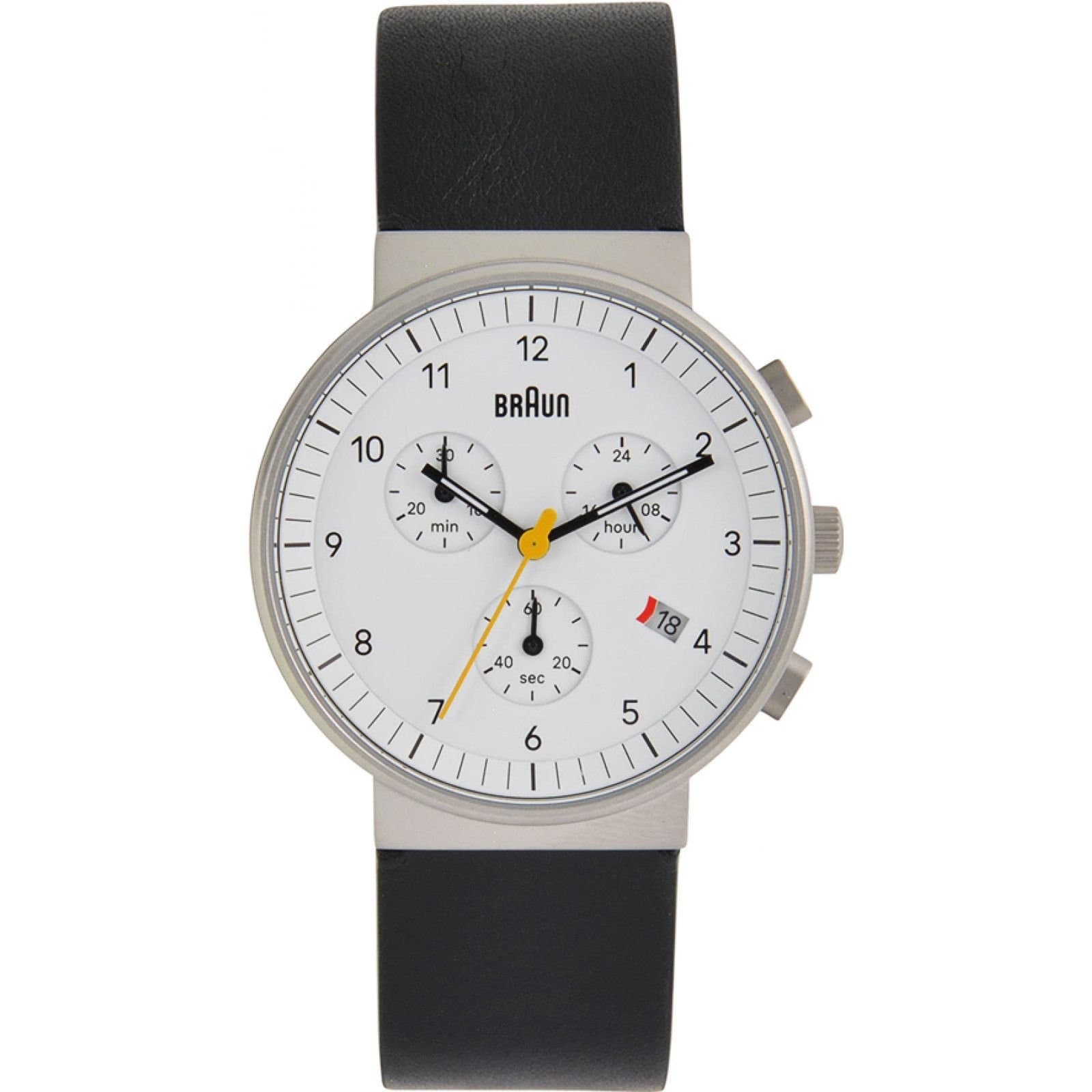Braun Braun Men's BN0035BWHBKG Classic 40mm Quartz Watch in Black