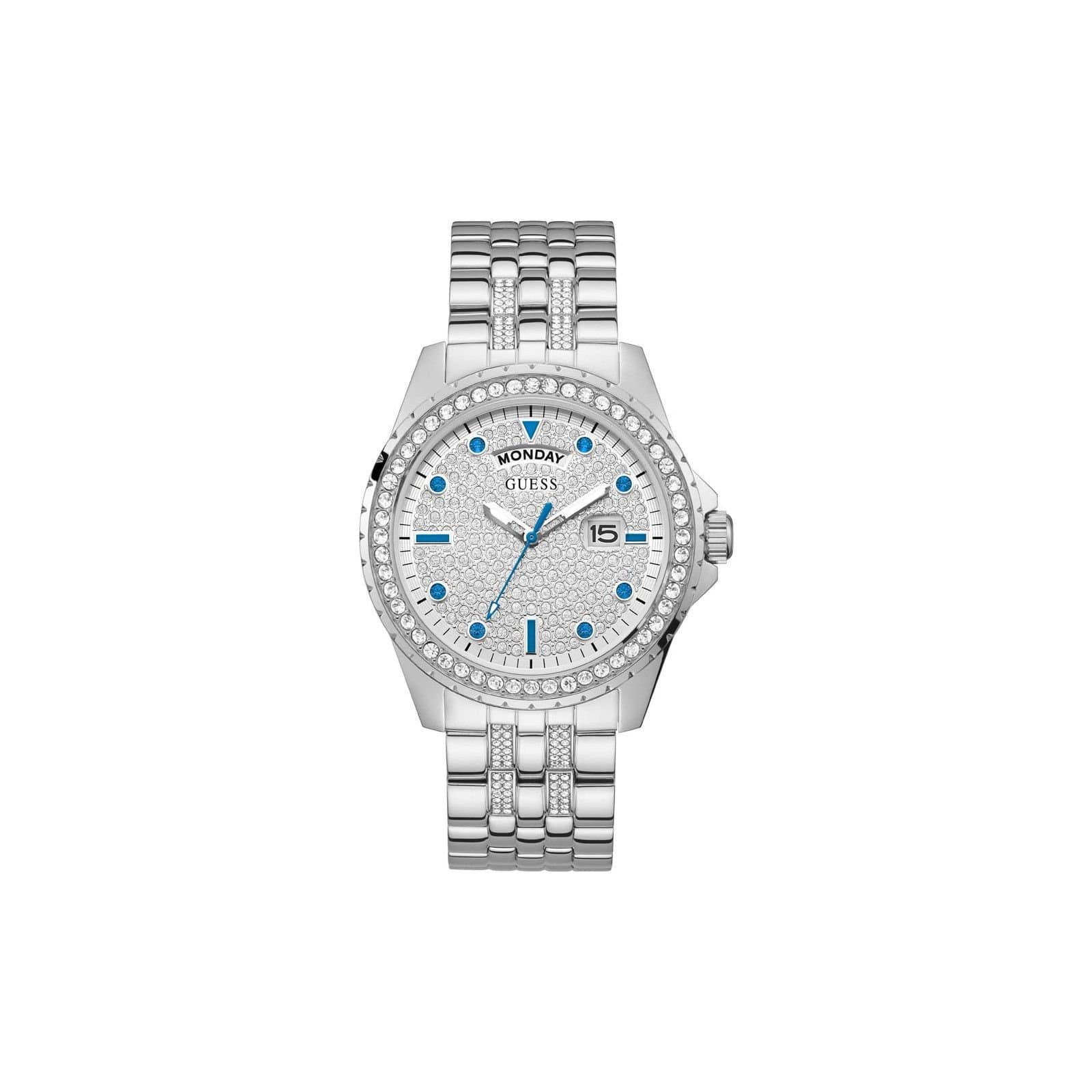 Guess Guess Men's GW0218G1 Comet 44mm Quartz Watch in Silver