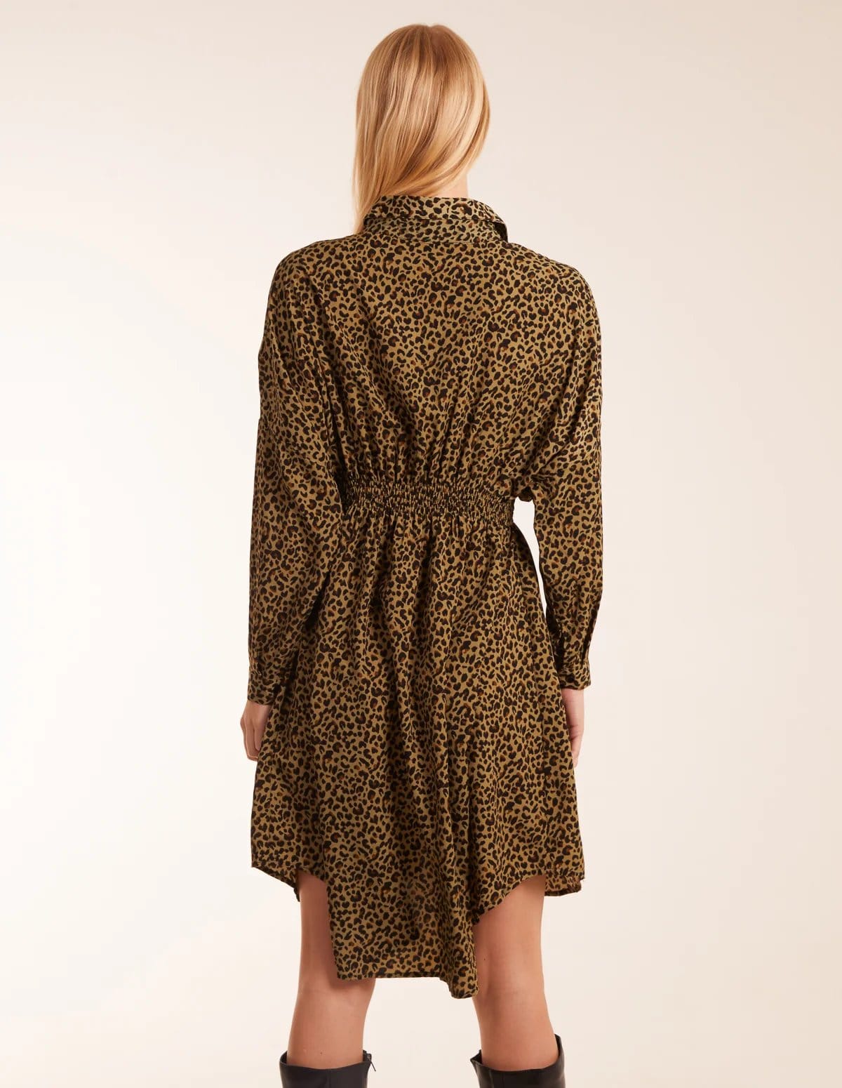 Blue Vanilla Leopard Shirt Dress - 4