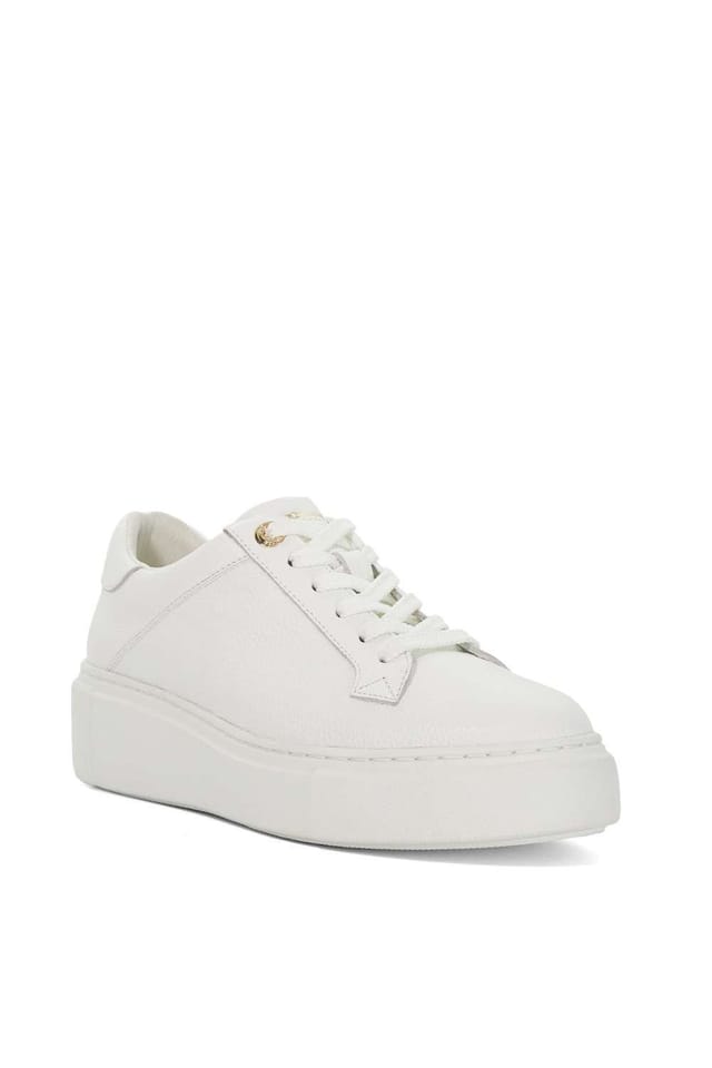 Dune London Dune London Women's 'Evienne' Leather Trainers in White - 2