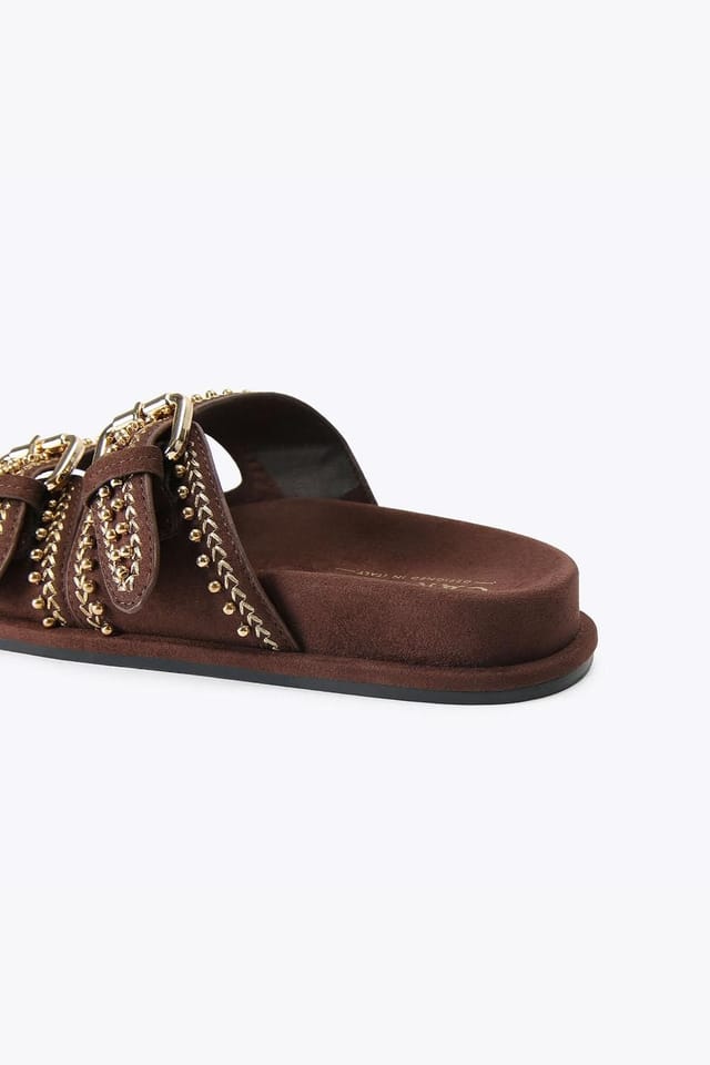 Carvela Carvela Women's 'Valeria' Fabric Sandals in Brown - 3