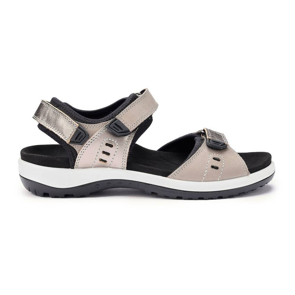 Hotter Hotter Women's 'Walk II' Sandals in Mid Grey - 3