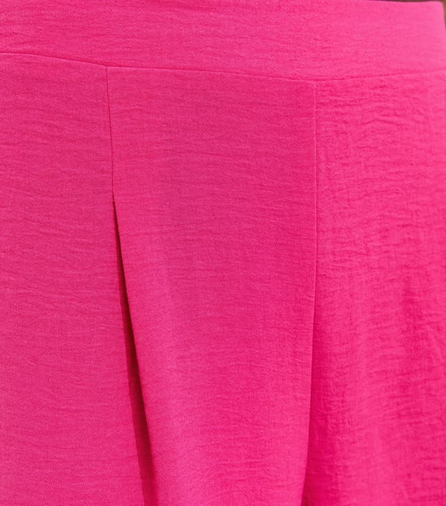 New Look Women's Bright Pink Wide Leg Trousers New Look - 3