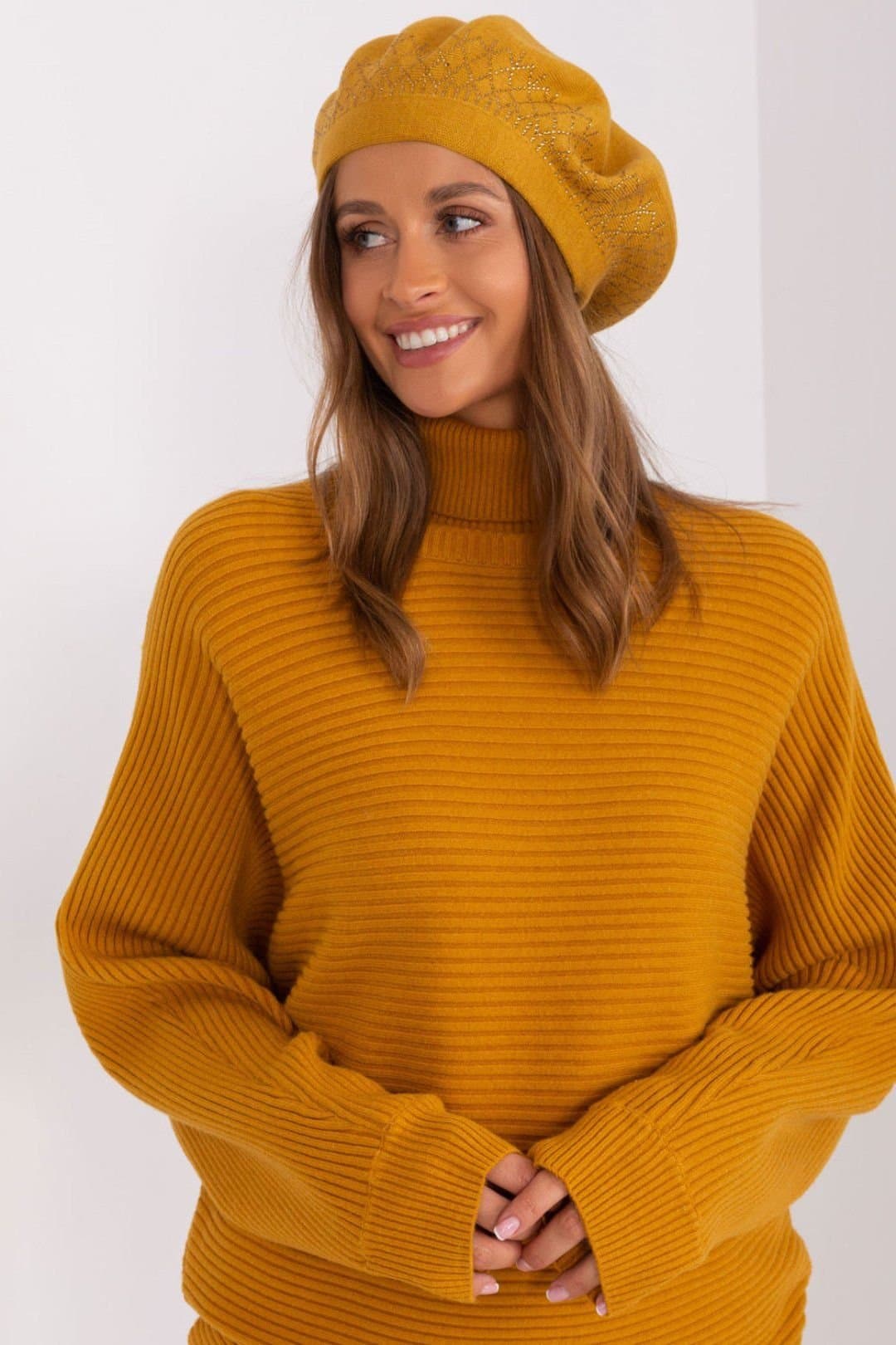 Love Lace Love Lace Yellow Beret Hat for Women