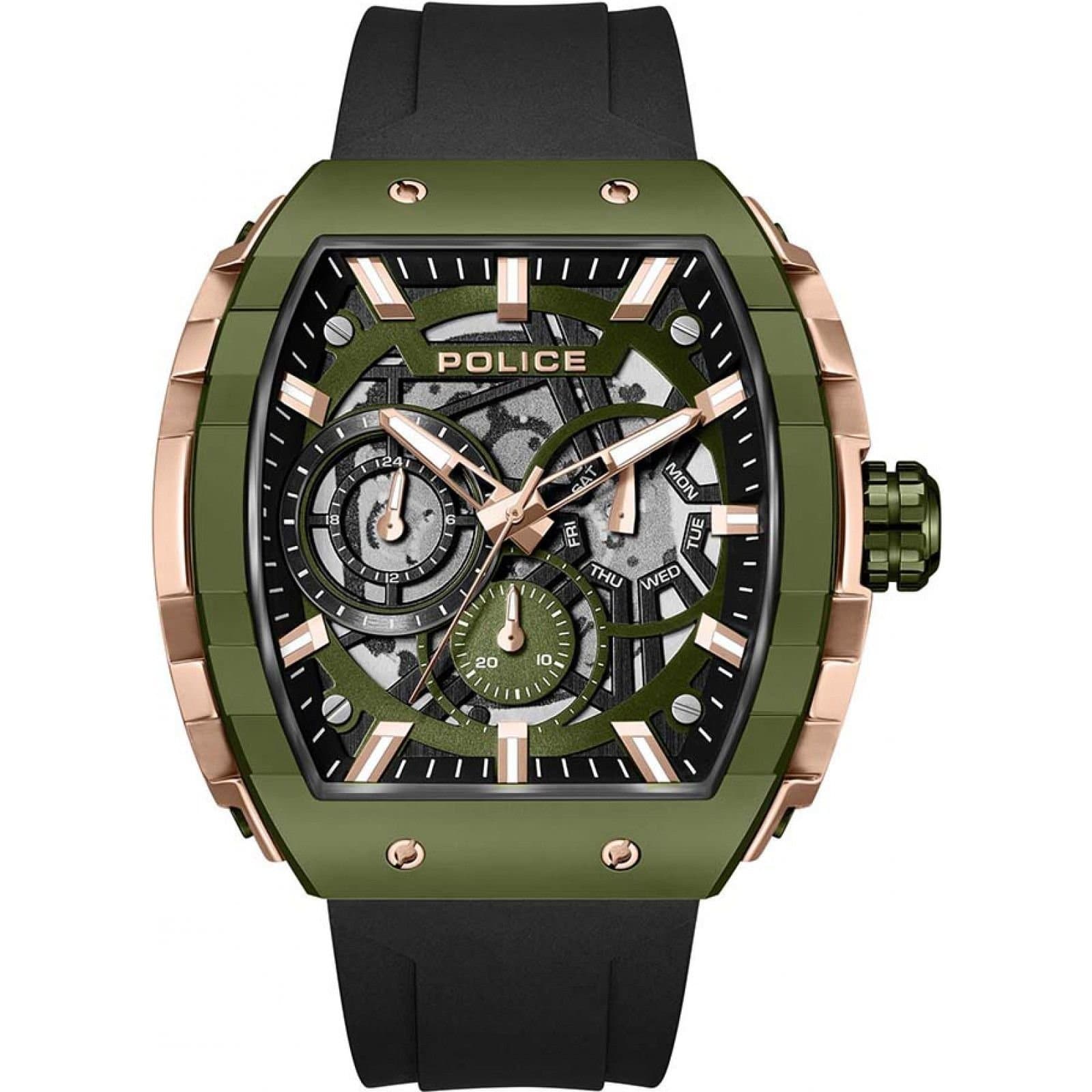 Police Police Men's PEWGQ0063003 Extreme 49mm Quartz Watch in Black