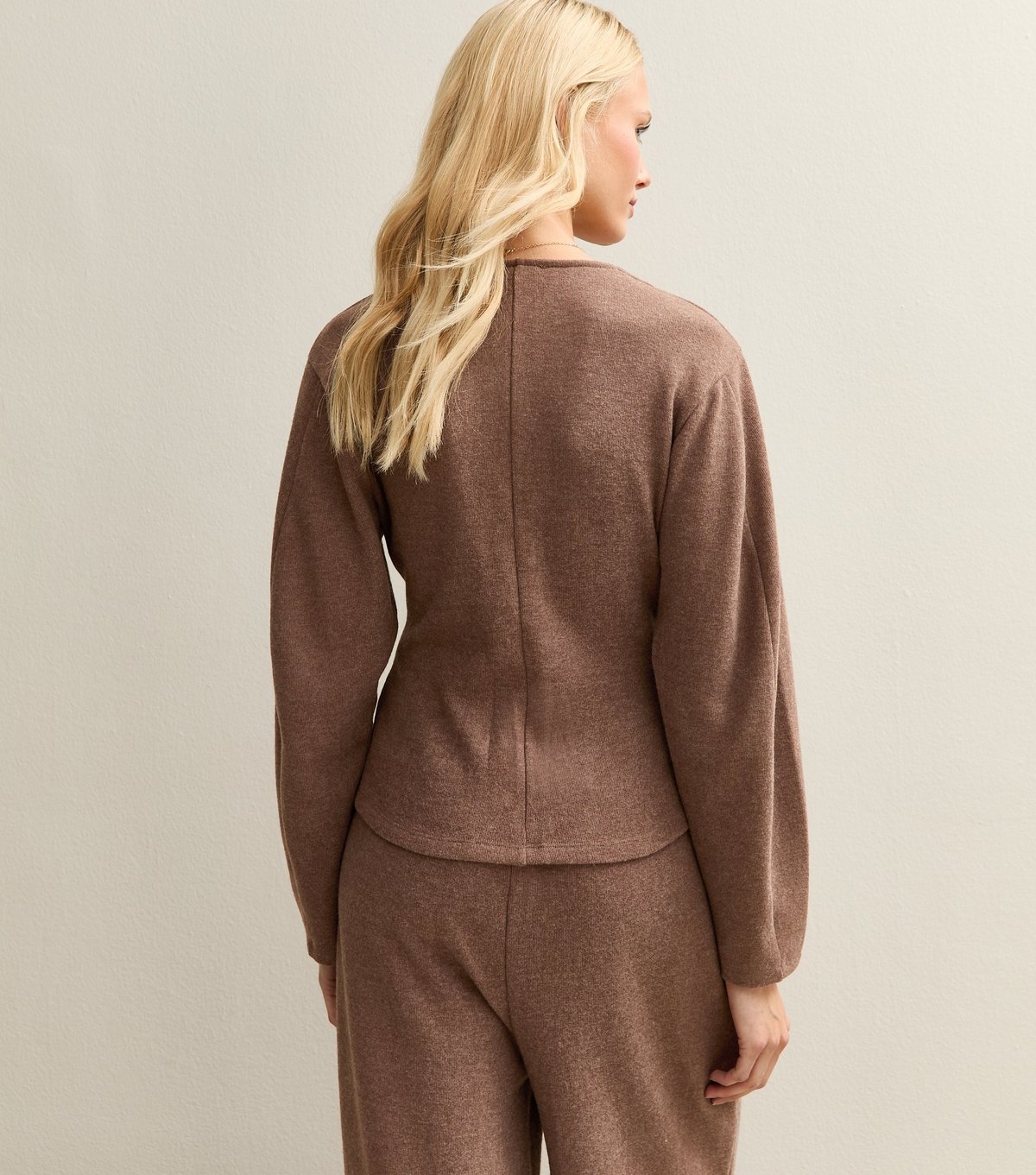 New Look Women's Brown Soft Touch V Neck Cardigan New Look - 4