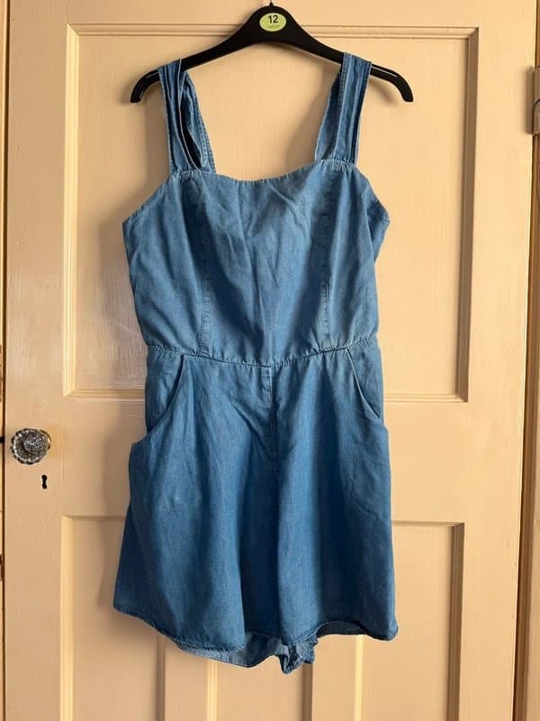 Red Herring Red herring | denim | cotton | romper | playsuit | size 12