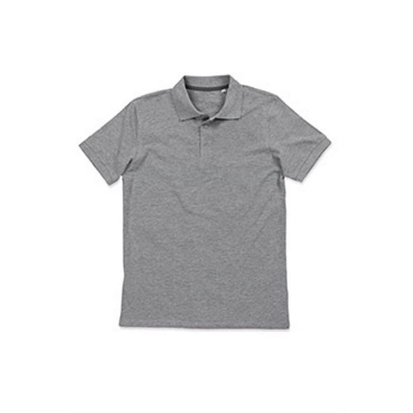 Stedman Stars Stedman Stars Men's Harper Cotton Polo in Grey - 1