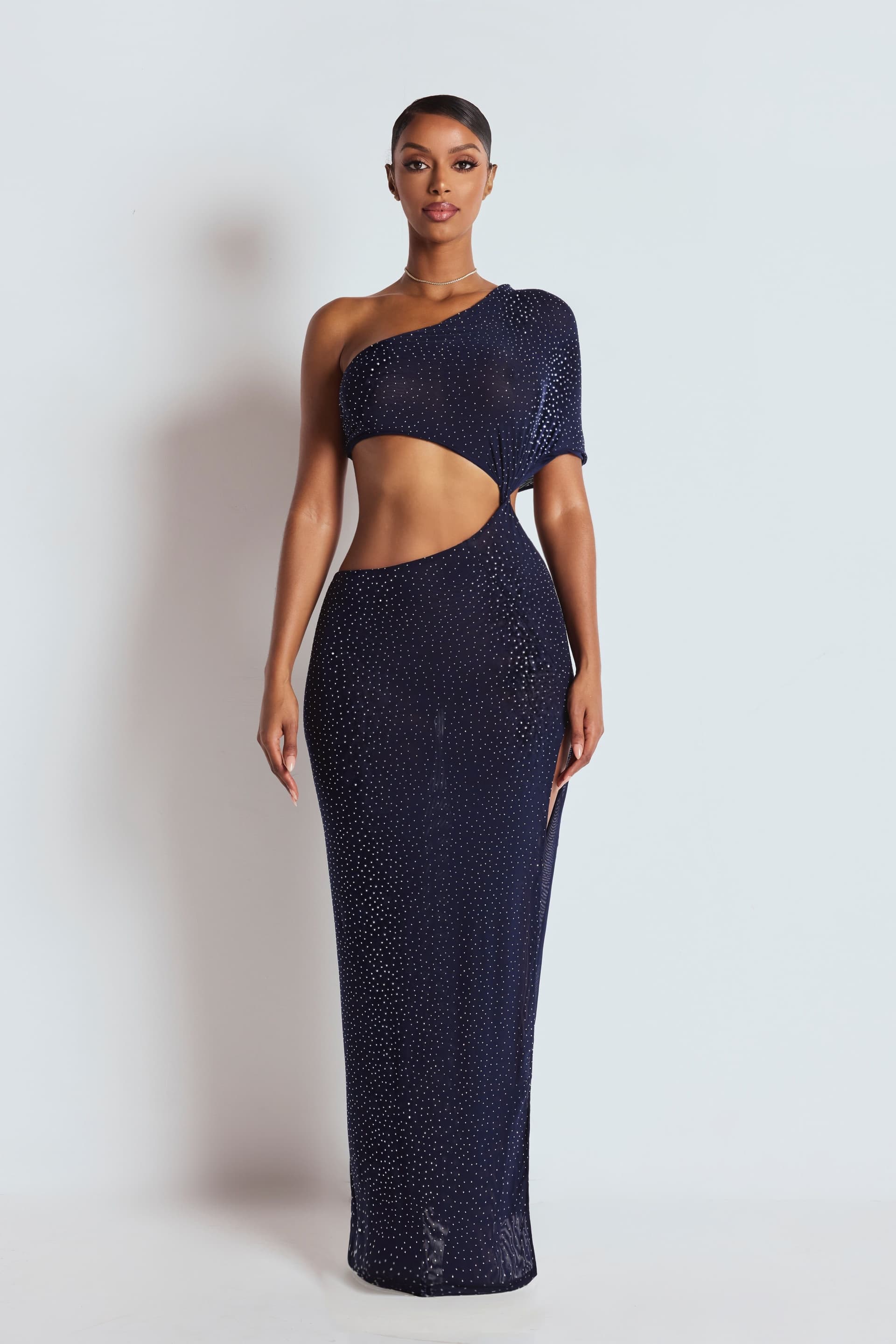 LEMONLUNAR LEMONLUNAR Women's The Ranya Maxi Dress Navy