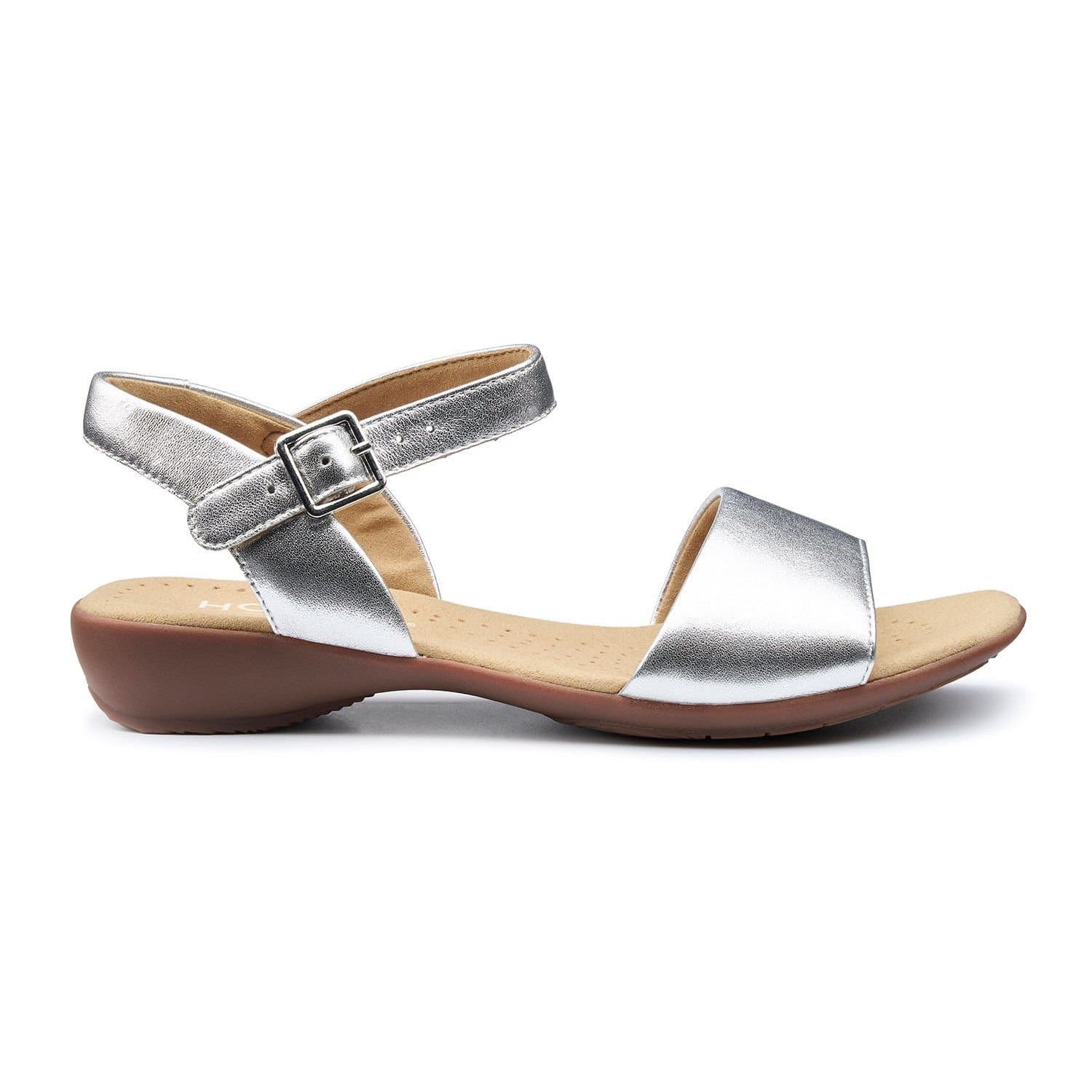 Hotter Hotter Women's Wide Fit 'Tropic' Sandals in Metallic Silver