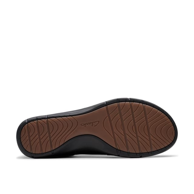 Clarks Clarks Women's Certina Pure Black Leather Slip Ons - 3