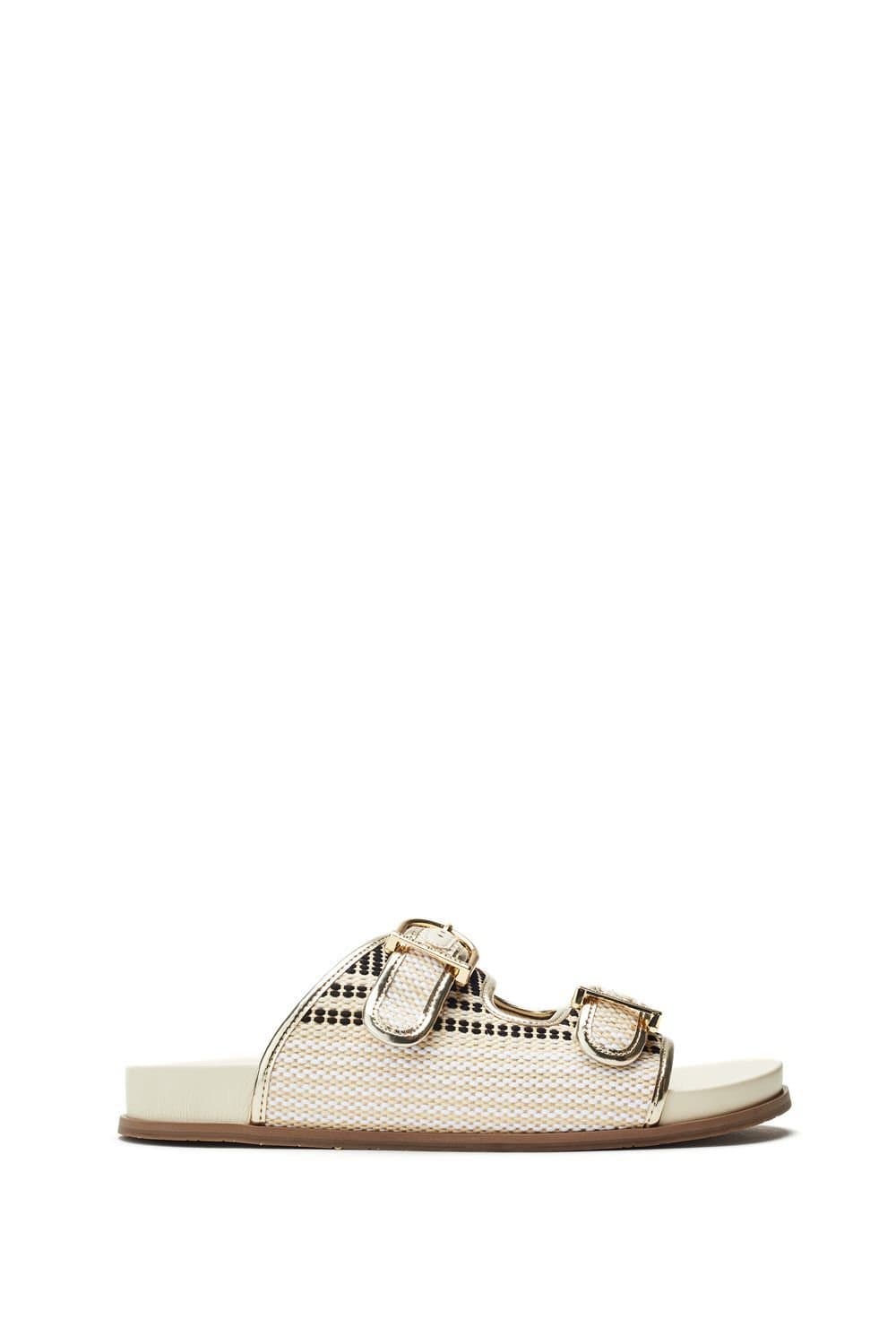 Moda In Pelle Moda In Pelle Women's 'Janettie' Textile Sandals in Off-White