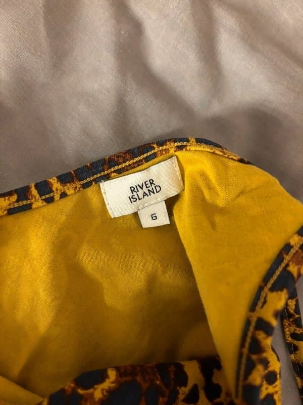 River Island River Island Leopard Print Bodysuit Size 6