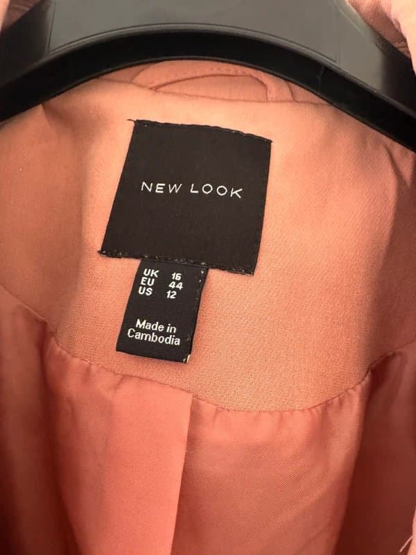 New Look Size 16 New Look Long Pink Blazer