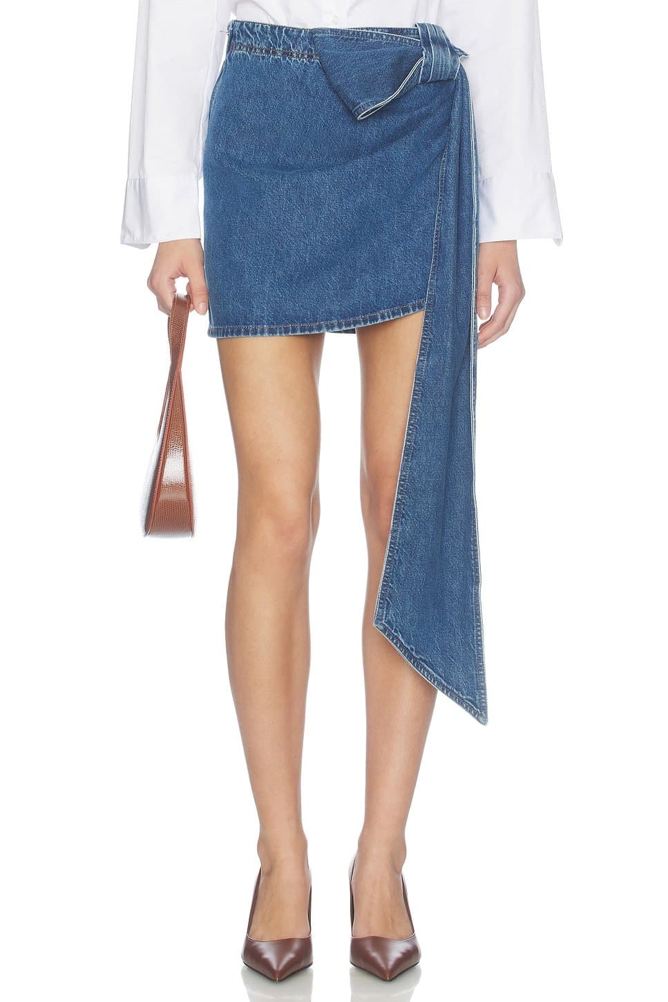 revolve Draped Mini Skirt
