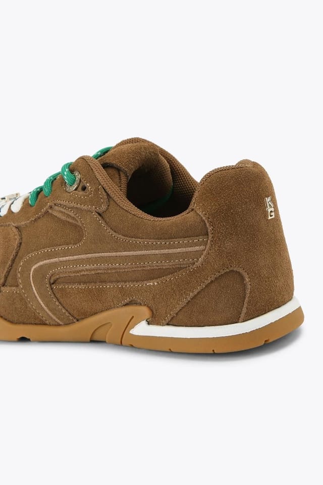KG Kurt Geiger KG Kurt Geiger Women's 'Lather' Suede Trainers in Camel - 3